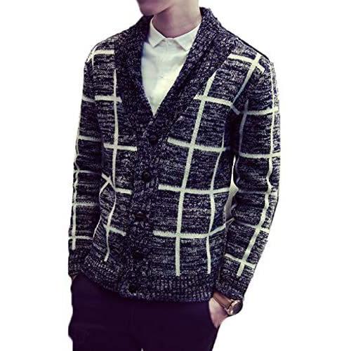 サマーロール ニット カーディガン チェック 厚手 ゆったり 合わせやすい メンズ ブラック M Mrk Uoc13n4ii ミーロック 通販 Yahoo ショッピング