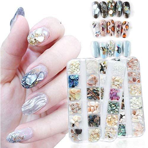 Toptry 3pack 12色セット ネイルパーツ ジェルネイル カラー ネイル石パーツ ネイル貝殻風 偏光色 シェルストーン 貝 マルチカラー Mrk Usp23j0jf ミーロック 通販 Yahoo ショッピング