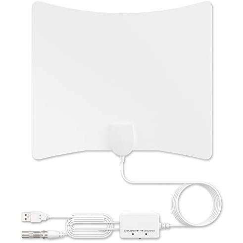 地上最強morza 室内アンテナ Hdtvアンテナ 1km受信範囲 信号ブースター付き Uhf Vhf対応 全種類テレビ対応 ホワイト Mrk Usp23v1cg ミーロック 通販 Yahoo ショッピング