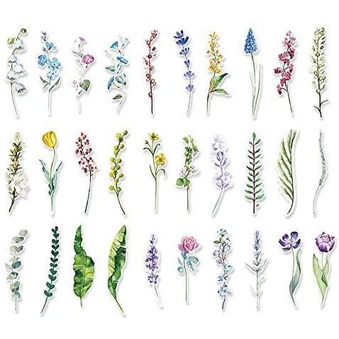 Moin Moin しおり ブックマーク ブックマーカー メッセージカード 名もなき 花 フラワー 押し花 一輪 葉っぱ 水彩