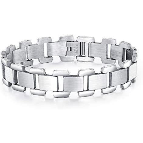 Brama ブレスレット メンズ 人気 シルバーブレスレット チェーン バングル 幅広 メンズブレスレット ブランド Mrk Vfb01l0ej ミーロック 通販 Yahoo ショッピング