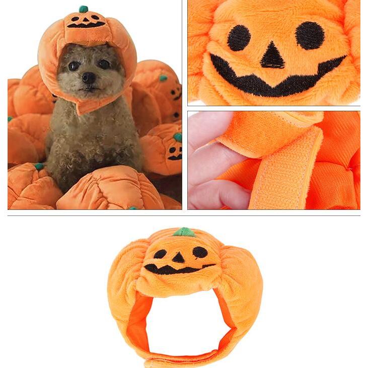 かぼちゃ ハロウイン わんこの帽子 犬の帽子 変身帽子 コスプレ帽子 犬用帽子 洋服 わんこのコスプレ ハロウィン パンプキン ジャックオランタン | ブランド登録なし | 01