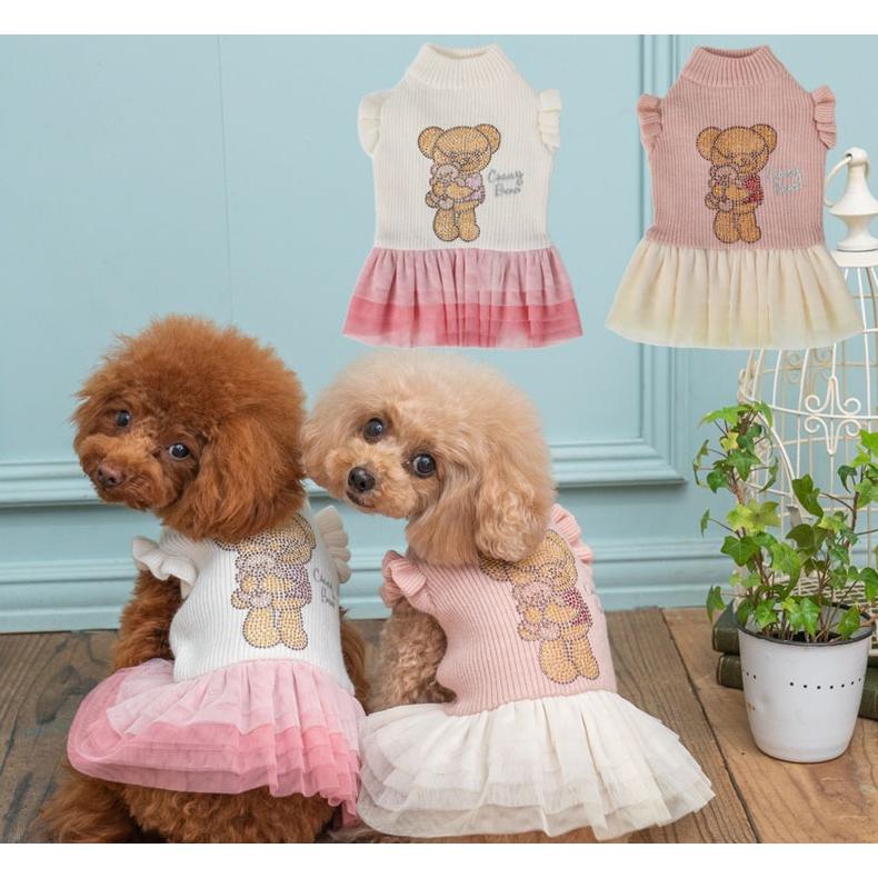 CRAZYBOO Baby クレイジーブー 袖フリルチュールワンピ ホワイト