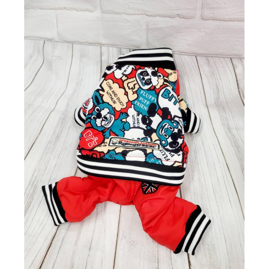 ボア付きサロペット 犬服 犬の服 ドッグウェア トイプードル チワワ ポメラニアン 秋冬 可愛い 小型犬 柔らかい 足付 チワワ プードル 柴犬 冬服 ボア付き　 | ブランド登録なし | 01