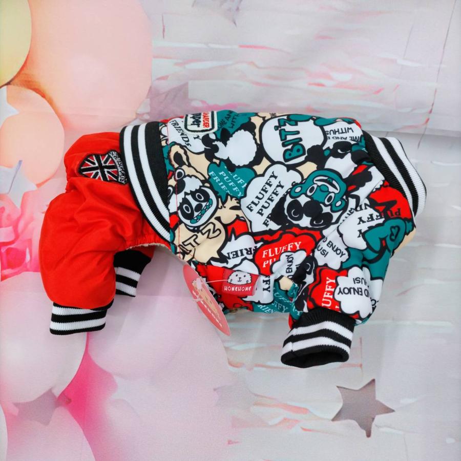 ボア付きサロペット 犬服 犬の服 ドッグウェア トイプードル チワワ ポメラニアン 秋冬 可愛い 小型犬 柔らかい 足付 チワワ プードル 柴犬 冬服 ボア付き　 | ブランド登録なし | 11