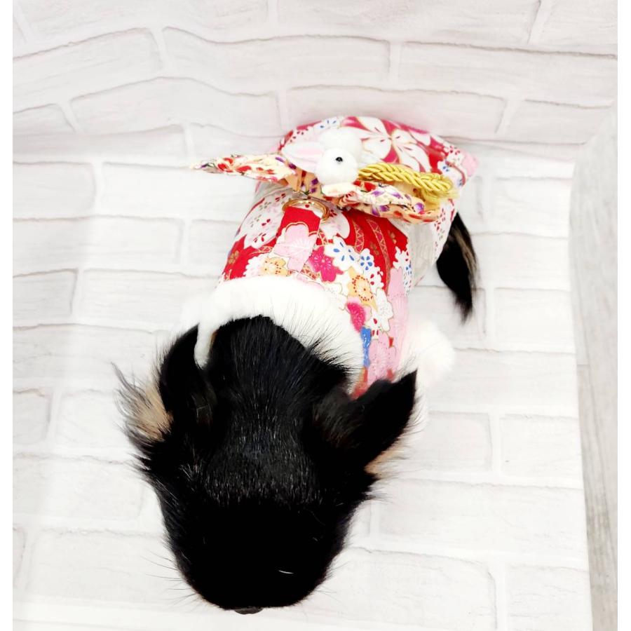 着物 リードフック付き ハーネス付き 犬 ペット 小さい 洋服 わんこの