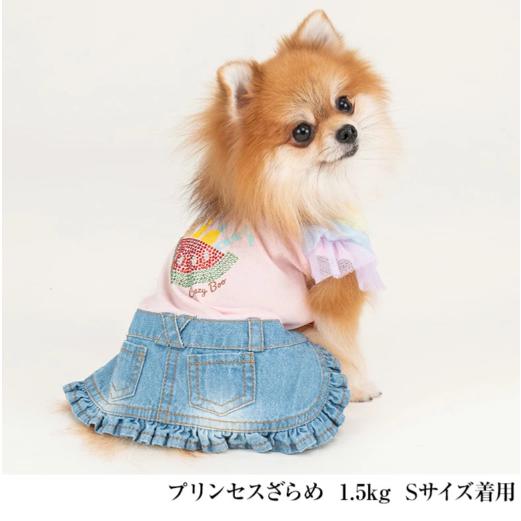 犬の服 キラキラトロピカルワンピ オフホワイト CRAZYBOO ワンピース