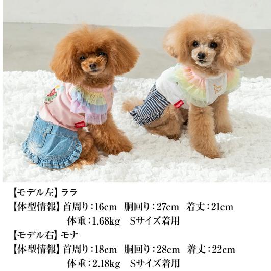 犬の服 キラキラトロピカルワンピ オフホワイト CRAZYBOO ワンピース