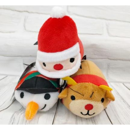 犬 おもちゃ コロコロ クリスマス スノーマン トナイカ サンタクロース