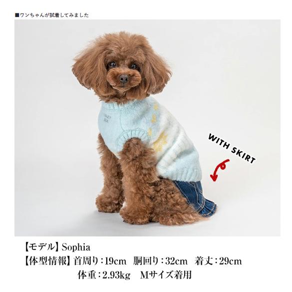 CRAZYBOO ノスタルジック柄ニット クレイジーブー 服 犬 秋 冬 CB241078 くま 小型犬 ニット | ブランド登録なし | 06