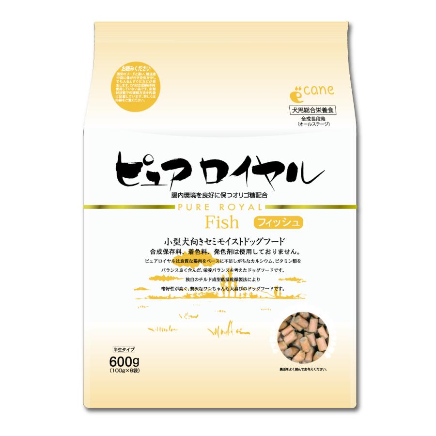 ピュアロイヤル フィッシュ 600ｇ 食いつき抜群 よく食べる セミモイスト 柔らかい 美味しい 良質 国産 ジャーキー 総合栄養食 Petshop Merrily 通販 Yahoo ショッピング