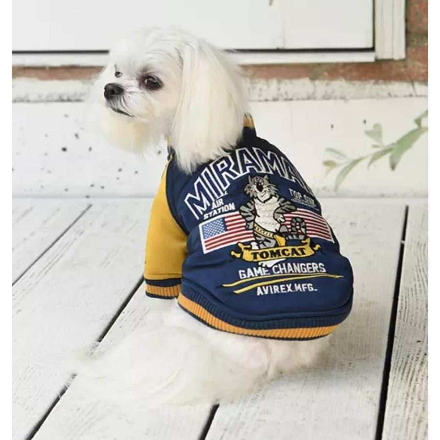 Avirex アヴィレックス スカジャン トムキャット ジャンバー 犬 ペット 小さい 洋服 わんこの服 チワワ 可愛い 犬用 小型犬 84 Petshop Merrily 通販 Yahoo ショッピング