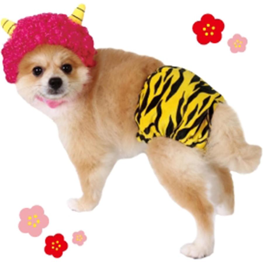 鬼パンツ Sサイズ 節分 鬼 コスプレ わんこの衣装 マナーパンツ 犬服