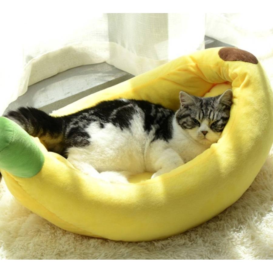バナナベッド Lサイズ 犬 猫 犬のベッド わんこ 猫のベット 子犬 子猫 犬用ベッド 小型犬 中型犬 ばなな 面白い 可愛い フルーツ 97 Petshop Merrily 通販 Yahoo ショッピング