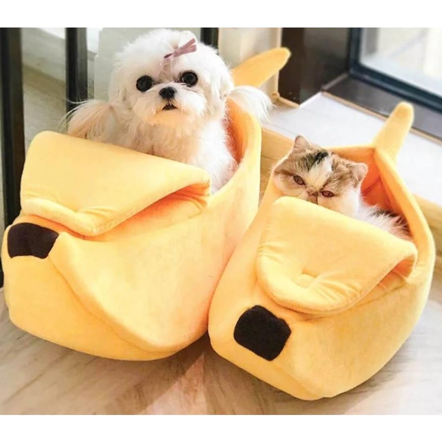 バナナベッド S 犬のベッド 猫のベッド ベッド 潜れるベッド フルーツベッド ふわふわ わんこベッド にゃんこベッド 面白い バナナ おすすめ A1 Petshop Merrily 通販 Yahoo ショッピング