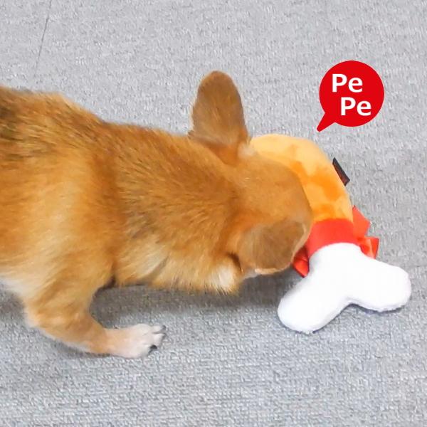 パーティーチキン 犬のおもちゃ わんこのおもちゃ 笛 鳴る ふわふわ 小型犬 犬 子犬 おもしろい 可愛い ペット ぬいぐるみ TOY トイ 鶏肉 | ブランド登録なし | 02
