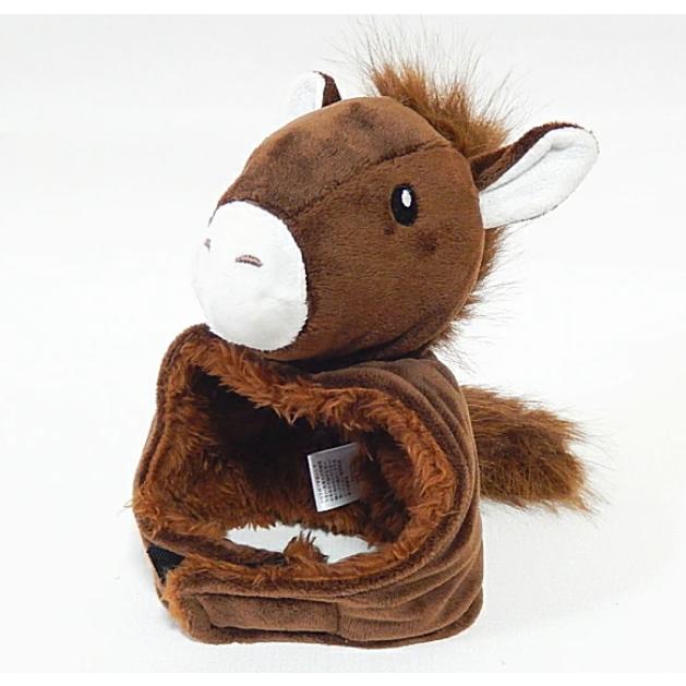 犬 服 干支 帽子 idog お馬さん かぶりもの スヌード ブラウン S M L