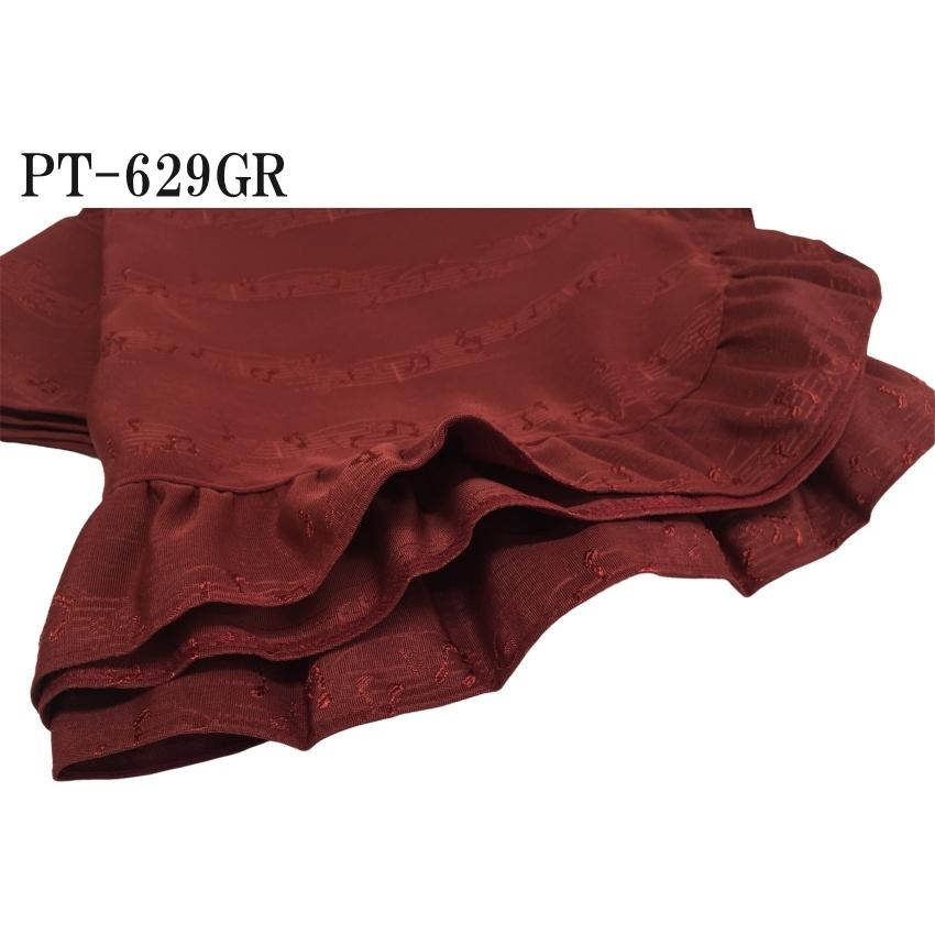 吉澤 ピアノ トップ カバー アップライト 「ワインレッド/楽譜柄