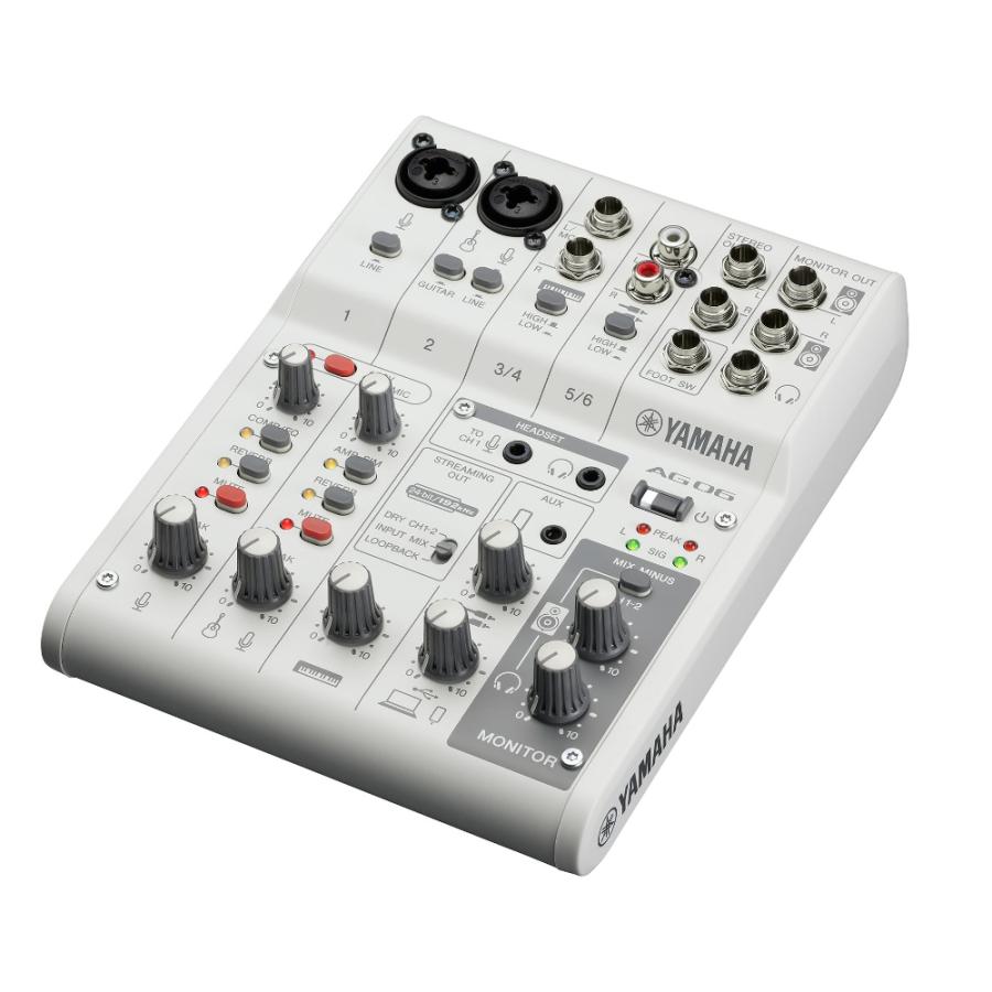 【美品】YAMAHA AG06MK2 オーディオミキサー ホワイト 箱あり YAMAHA（ヤマハ） AG06mk2 配信用USBミキサー : 楽器のことならメリー