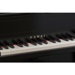 カワイ ミニピアノ アップライトピアノ ブラック 黒 木製 おもしろあそびうた曲集セット 1151 どれみふぁシール付 KAWAI | KAWAI | 01
