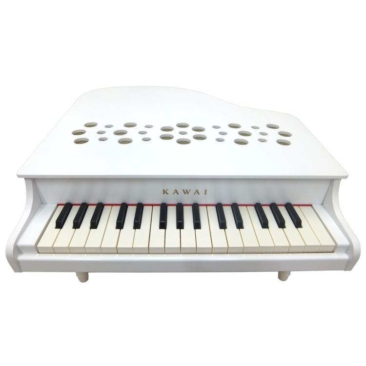 カワイ ミニピアノ P-32 ホワイト 1162 おもしろあそびうた曲集セット KAWAIの画像