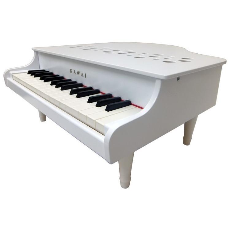 カワイ ミニピアノ P-32 ホワイト 1162 りょうてでクラシック曲集セット KAWAIの画像