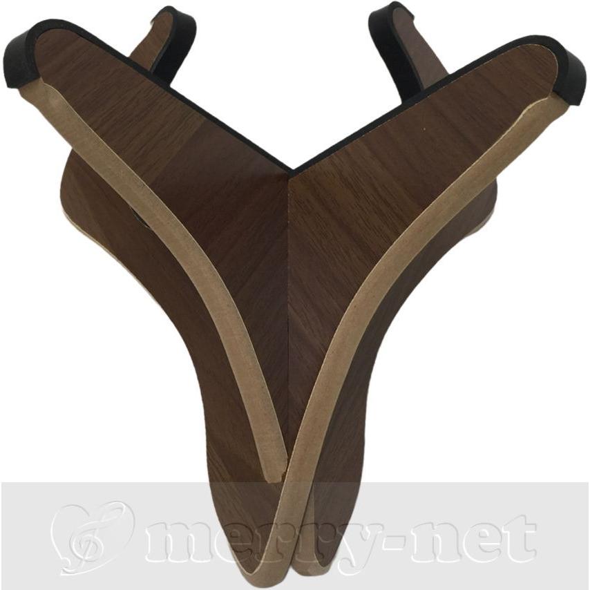 ハンドメイド　木製スタンド　三線　ウクレレ 兼用タイプ　 ナチュラルカラー4本用 KIKUTANI 木製 三線スタンド US-02 BRO「ウクレレ、三線