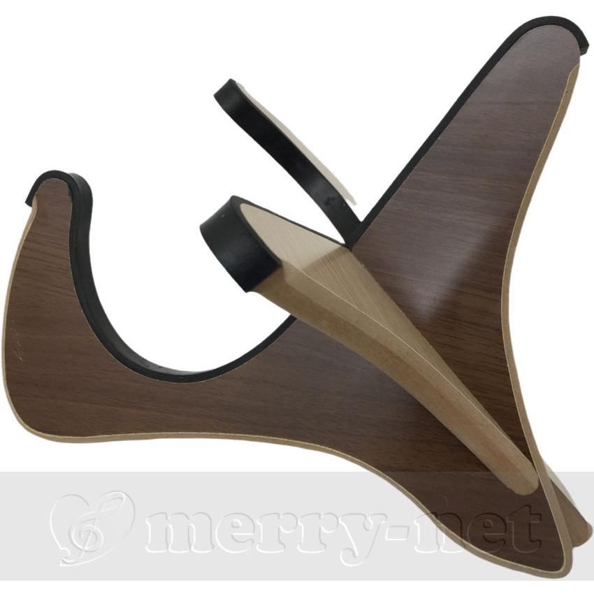 KIKUTANI 木製 三線スタンド US-02 BRO「ウクレレ、三線