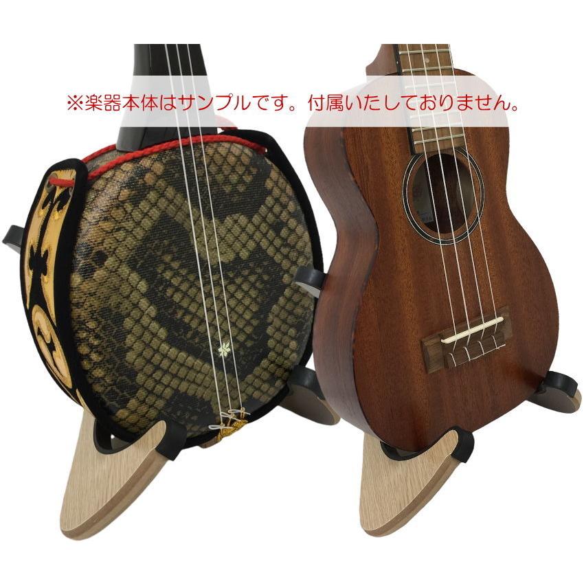 木製 三線スタンド US-02 NAT×BRO「ウクレレ、三線、タブレット、ノートパソコンetcに使える卓上スタンド」 | KIKUTANI | 05