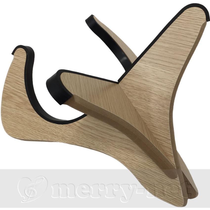 木製 三線スタンド US-02 NAT「ウクレレ、三線、タブレット、ノートパソコンetcに使える卓上スタンド」 | KIKUTANI | 03