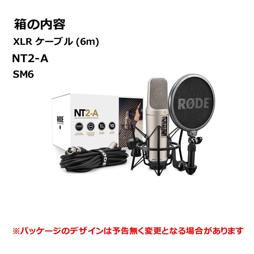 RØDE コンデンサーマイク NT2-A 箱、ケーブル、説明書、ケース付き RØDE コンデンサーマイク NT2-A 箱、ケーブル、説明書、ケース付き