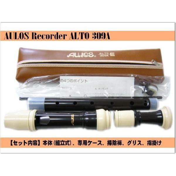 名入れ□アウロス アルトリコーダー 309A（E) 樹脂製[名入れ代込 