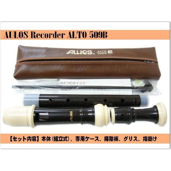 名入れ□アウロス アルト リコーダー 509B（E) 樹脂製 Aulos :509B-E 