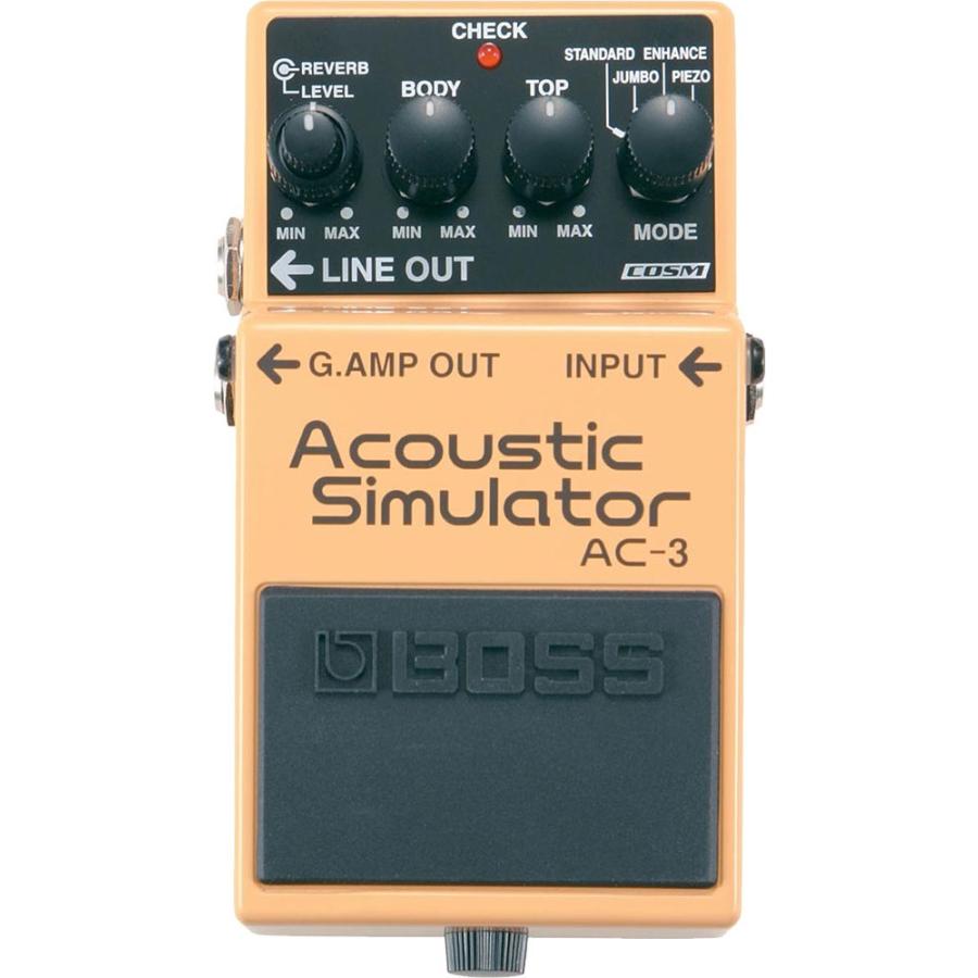 BOSS AC-3 アコースティックシミュレーター　ACアダプタ、各種ケーブル付 BOSS（楽器、器材） BOSS アコースティックシミュレーター AC-3
