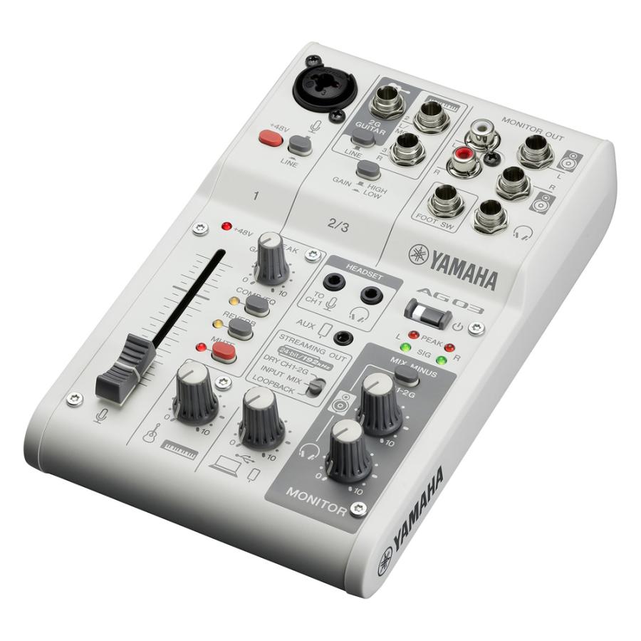 YAMAHA USBミキサー AG03MK2 + モニタースピーカーPM0.1e + audio 