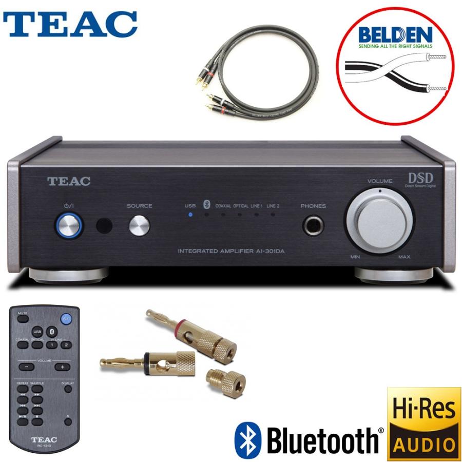 Teac プリメインアンプ Ai 301da Sp Bk Belden スピーカーケーブル ラインケーブル付きセット Ai 301da Sp B Bel2 楽器のことならメリーネット 通販 Yahoo ショッピング