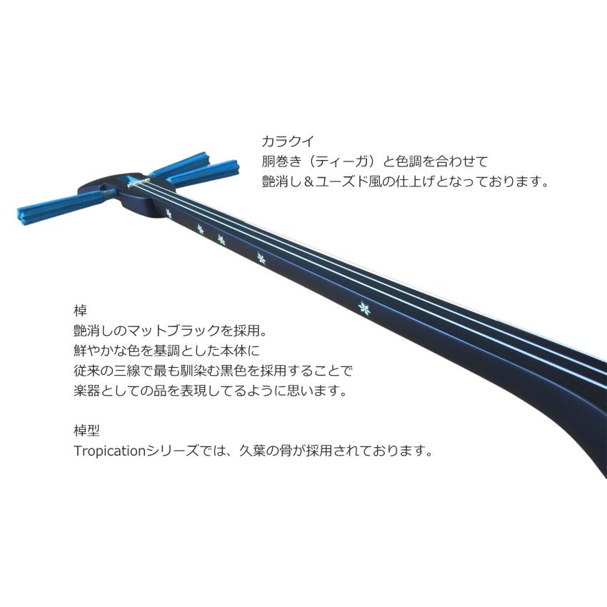 トロピカル柄 三線