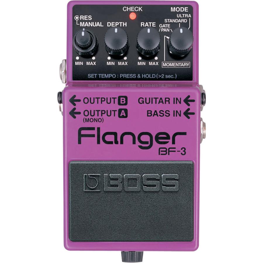 【美品】BOSS BF-3 Flanger 純正 ACアダプター 付属 BOSS（ボス） フランジャー BF-3 純正ACアダプター付き エフェクター