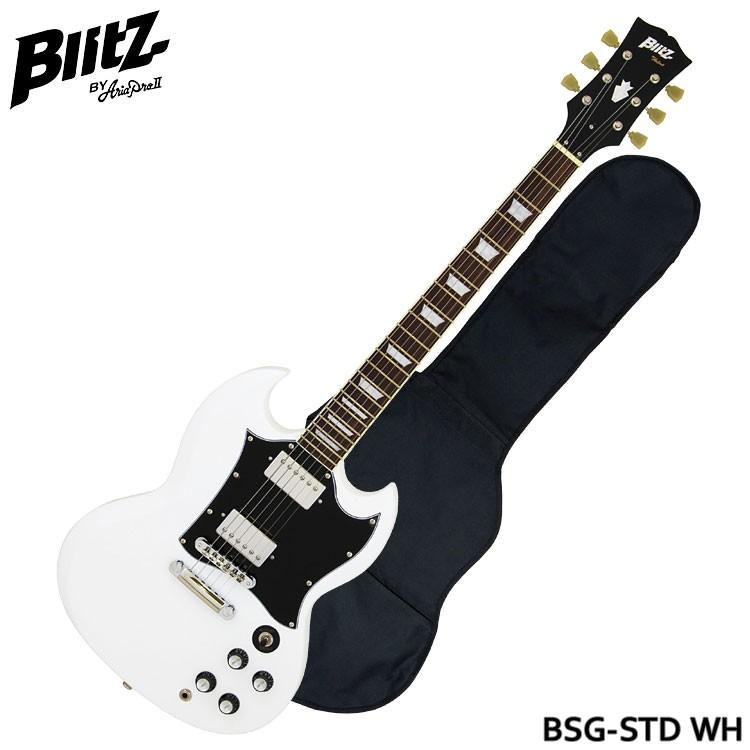 Blitz エレキギター BSG-STD WH SGタイプ ブリッツ 初心者向け 入門用 :BSG-STD-WH:楽器のことならメリーネット - 通販  - Yahoo!ショッピング