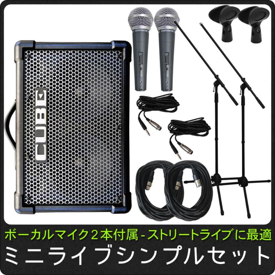 海外限定】 簡易PAセット/出力50W Roland Cube Street EX(ボーカル