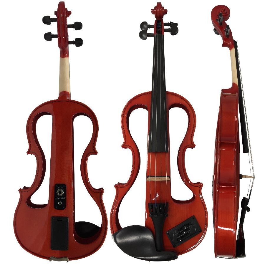 二胡 エレキバイオリン EV-202 TRDレッド カルロジョルダーノ「教則本やDVD