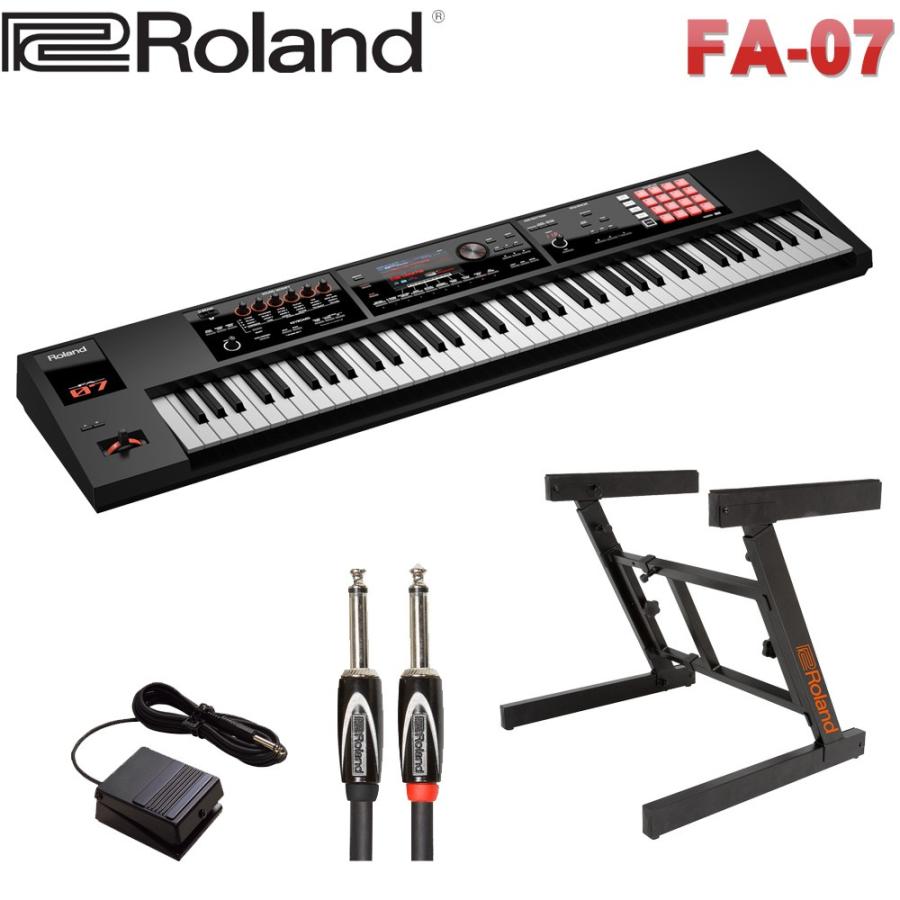 Roland シンセサイザー Fa 07 ローランドz型スタンド ローランド ラインケーブル付きキーボードセット Fa07 Rosetst 楽器のことならメリーネット 通販 Yahoo ショッピング