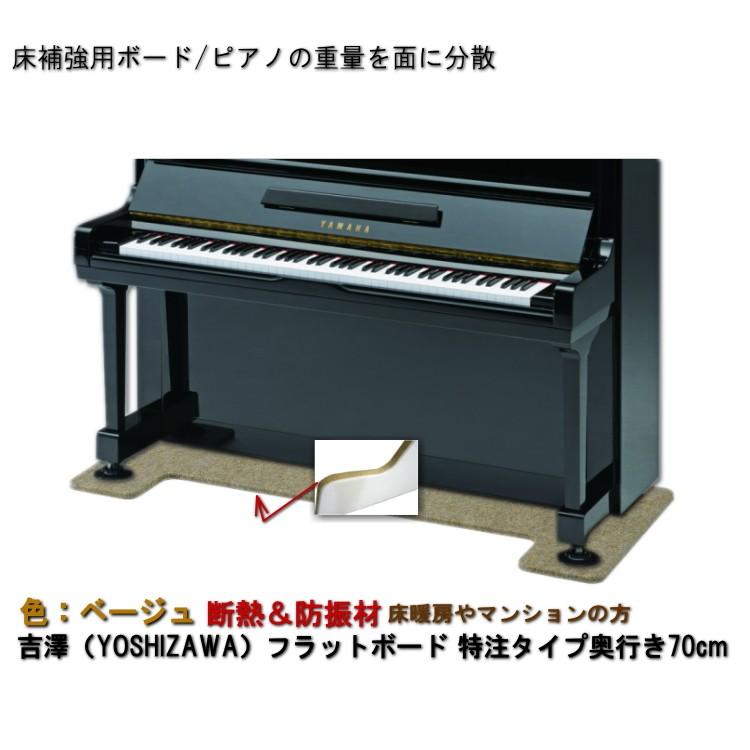 最新 【ワイドタイプ】ピアノ用 ベージュ 床補強ボード：フラットボード静 防音＆断熱タイプ その他鍵盤楽器
