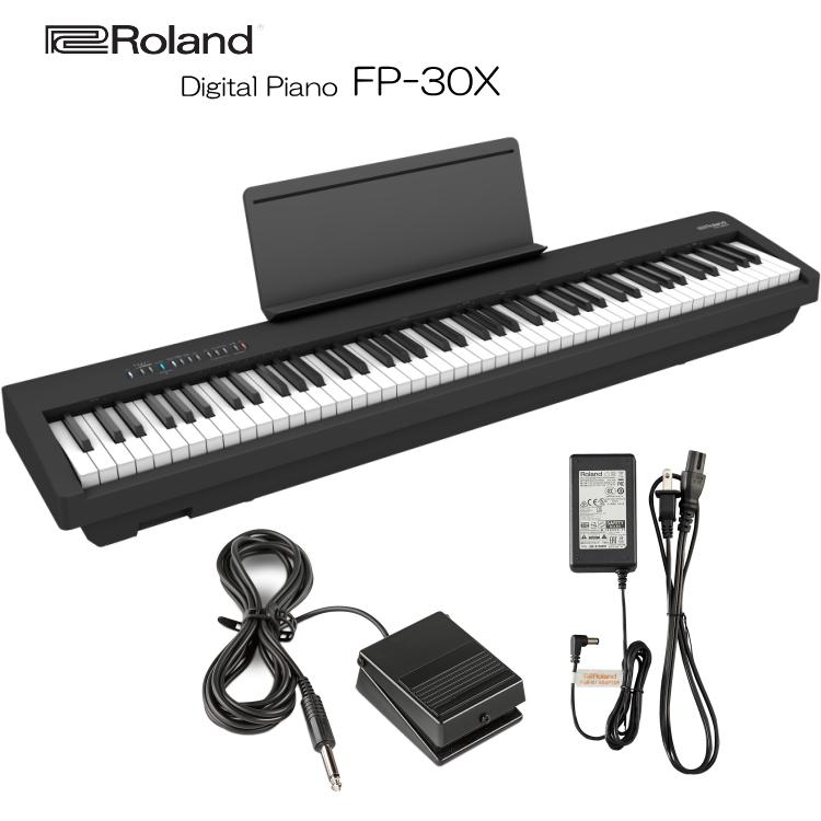 Roland FP-30X 88鍵電子ピアノ Roland FP-30X WH 電子ピアノ 88鍵盤 ローランド USBメモリー