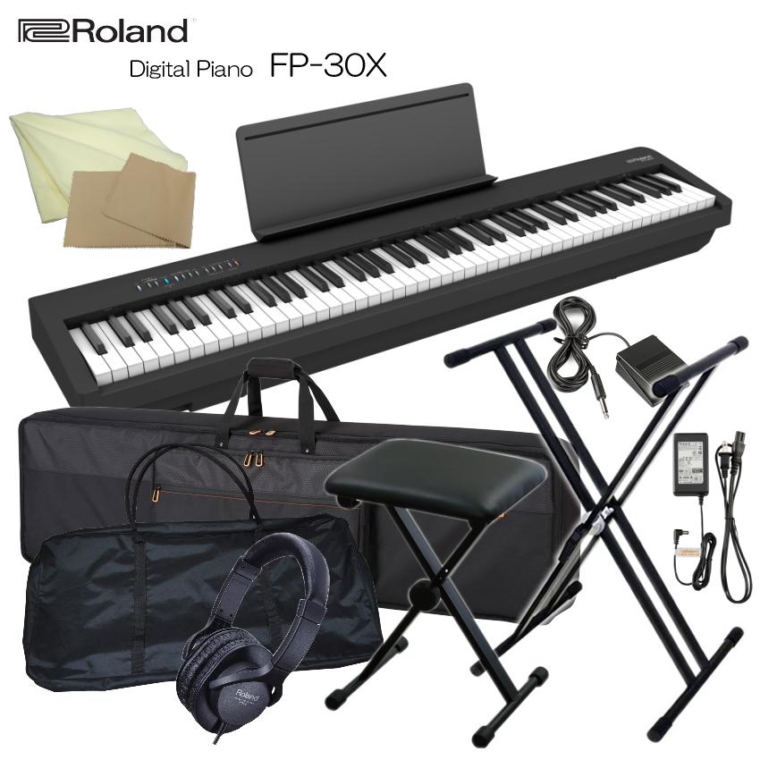 ローランド 電子ピアノ FP-30X ブラック Roland 88鍵デジタルピアノ「W 