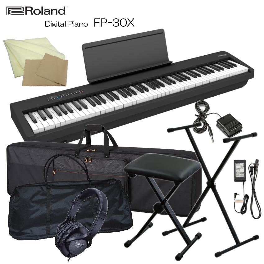 ローランド 電子ピアノ FP-30X ブラック Roland 88鍵デジタルピアノ「X 