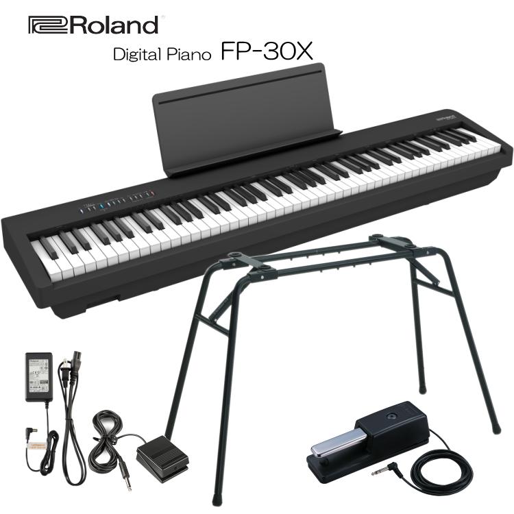 ローランド 電子ピアノ FP-30X ブラック Roland 88鍵デジタルピアノ 