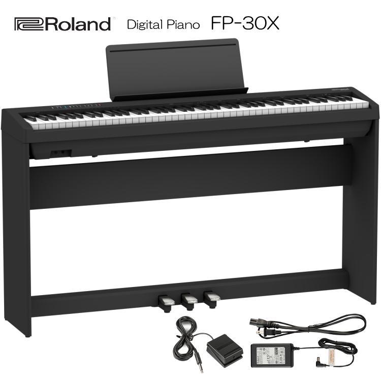 ローランド 電子ピアノ FP-30X ブラック Roland 88鍵デジタルピアノ 