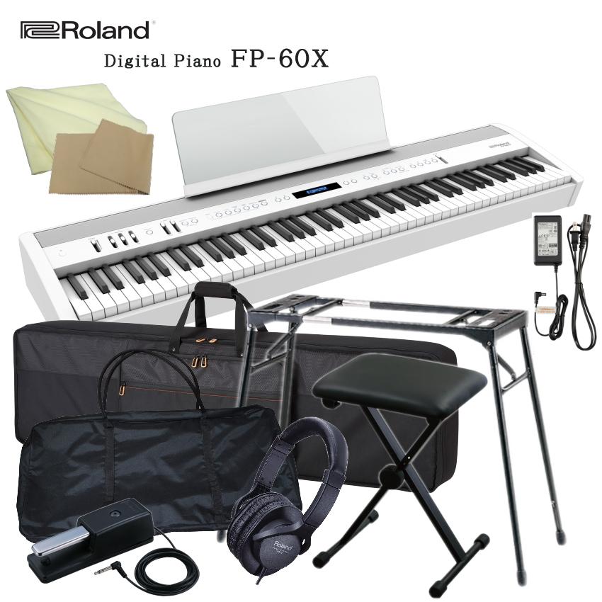 ５５％以上節約 ローランド Roland FP-60X BK 電子ピアノ ブラック FP-X Series 専用ヘッドホンBH-181セット  fucoa.cl