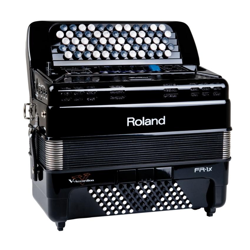 【値下げ】Roland ローランド FR-1XB RD ボタンアコーディオン Roland FR-1xb Button-type V-Accordion - Black | Sweetwater